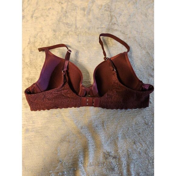 AERIE SIZE 34B Sunnie Maroon Wine Full Coverage Bra - Picture 2 of 3